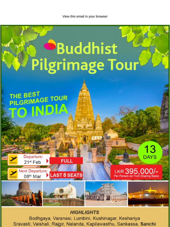 THE BEST PILGRIMAGE TOUR TO INDIA - 13 DAYS