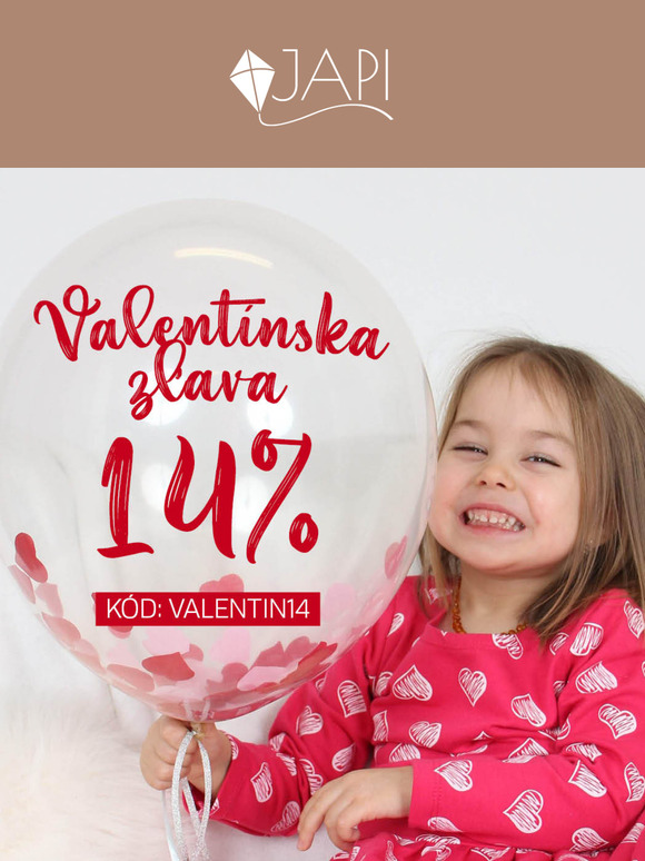 💝 Valentínska láska so zľavou 14 % na celý nákup! 💝