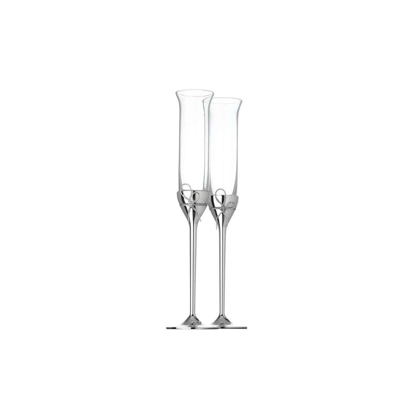 Love Knots Toasting Flutes, Pair