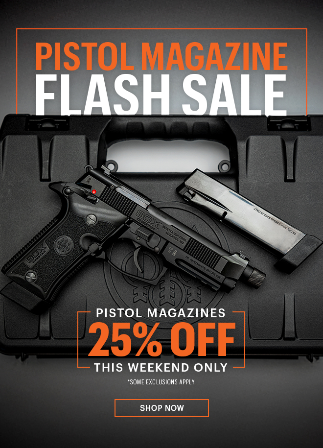 Pistol Magazine Flash Sale | 25% Off