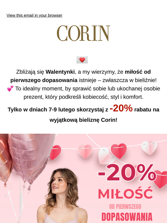 Miłość od pierwszego dopasowania – 20% rabatu na Walentynki! 💖