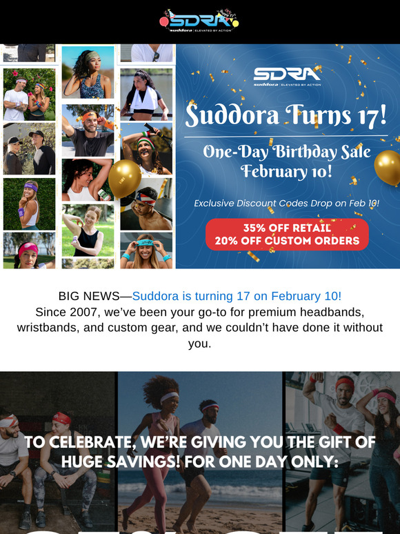 Suddora Birthday Sale!