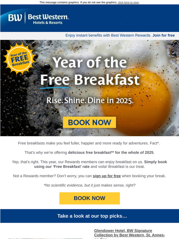 A free breakfast, from us to you!