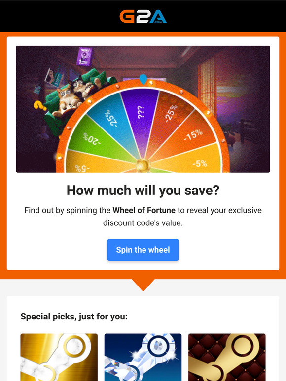 🎡One whirl and the code is yours!