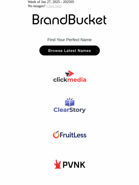 Your Weekly Digest of New Names