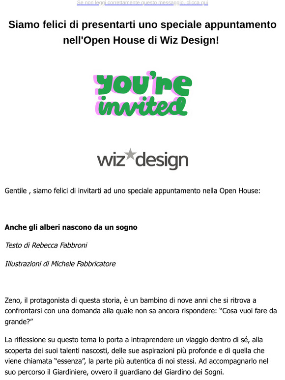 C'è un invito per te!