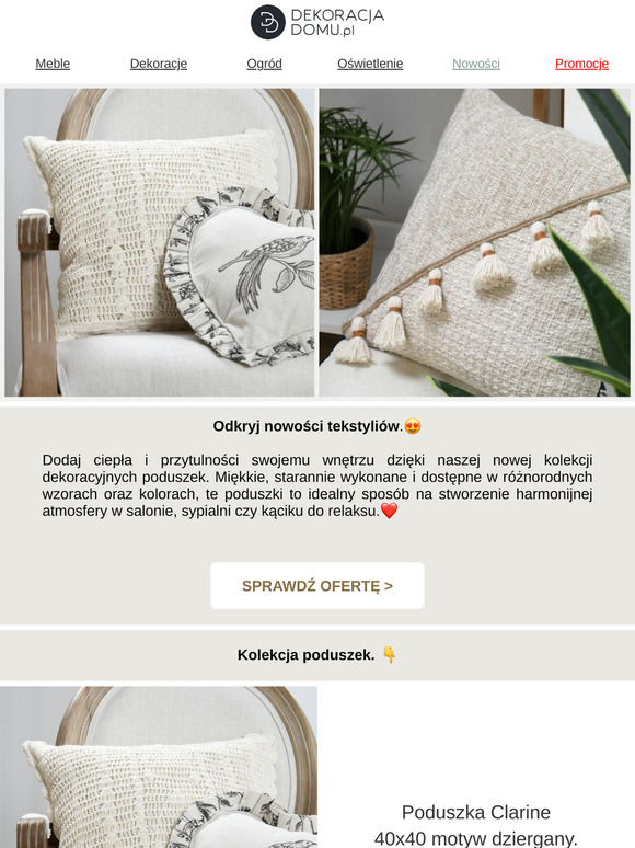 Poduszki, które tworzą klimat!❤️