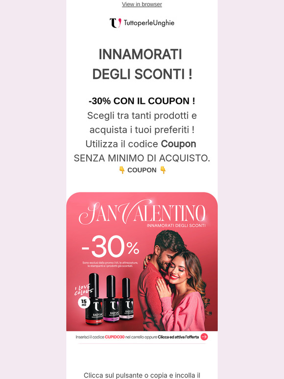 ❤️ Innamorati degli sconti di San Valentino !❤️