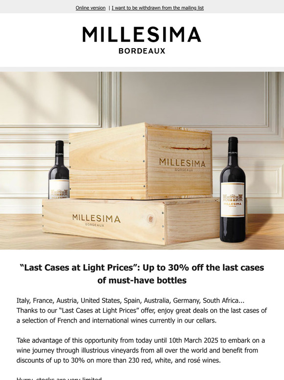 New offer “Last Cases at Light Prices”