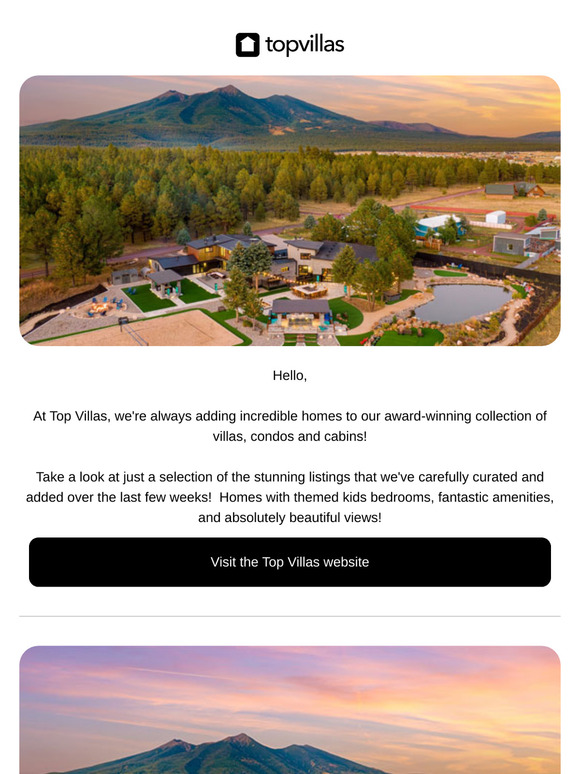 New to Top Villas - Take a look at our latest listings!