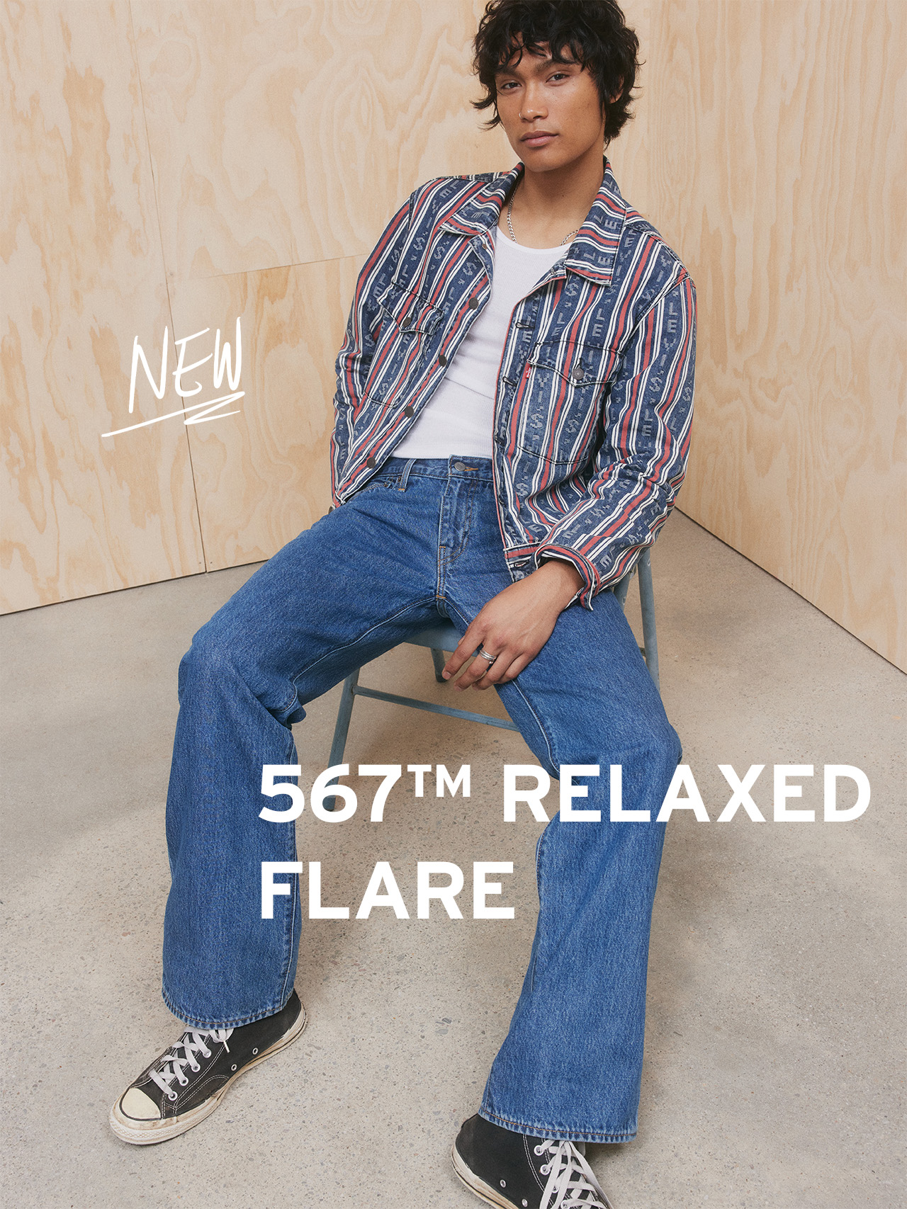 LEVI‘S 567 STAY LOOSE FLARE DENIM W30 567™ Stay Loose Flare Jeans - Blue | Levi's® XK