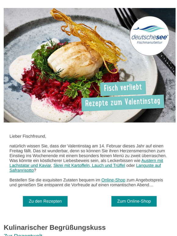 🩷 + 🐟 Valentinstags-Rezepte mit Seafood