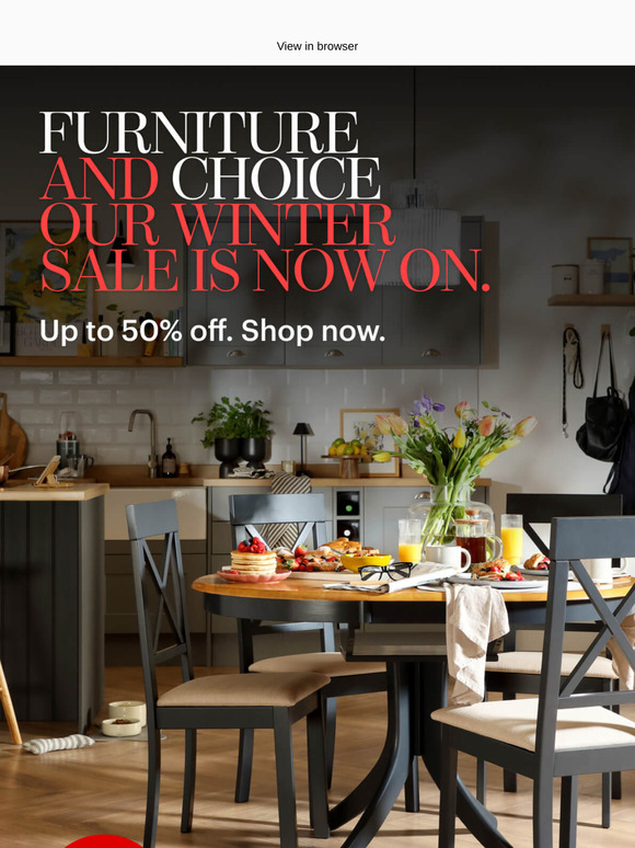 Up to 50% off - Shop our Winter Sale now