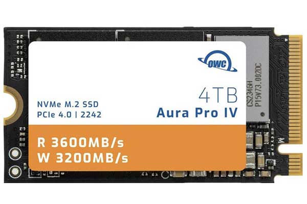 4.0TB OWC Aura Pro IV Gen 4 SSD 