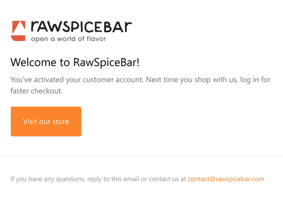 Customer account confirmation