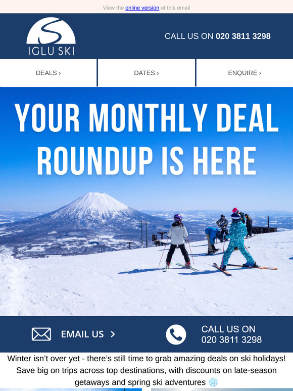 Your Monthly Deal Roundup Is Here! 🎿
