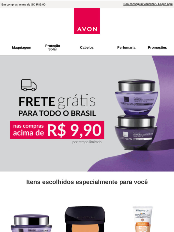 FRETE GRÁTIS para todo o Brasil