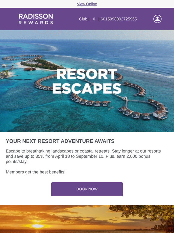 ⛰️Resort Escapes: Save up to 35%