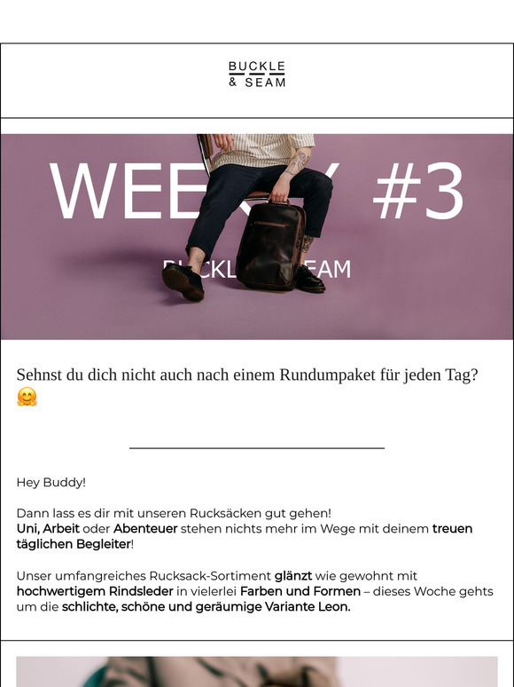 Weekly #3 – Buckle & Seam