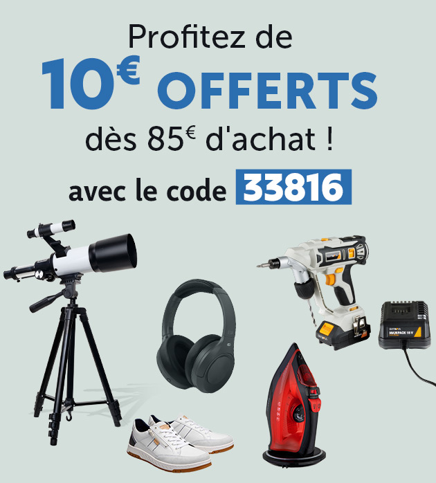 10 euros offerts code 33816
