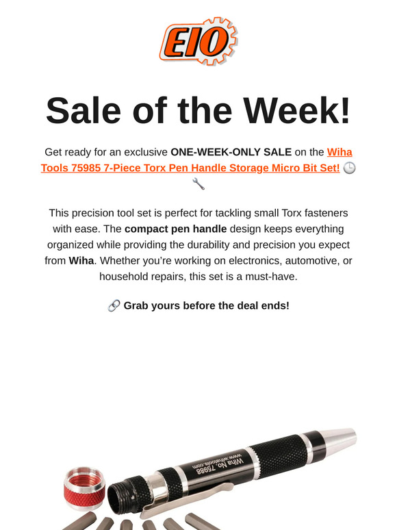 🛠️ One-Week Only Sale on Wiha Micro Bit Set + New Klein Tools Arrivals! 🚀