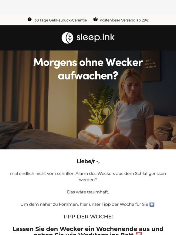 Morgens nicht vom schrillen Weckerton geweckt werden - unser Tipp ⏰