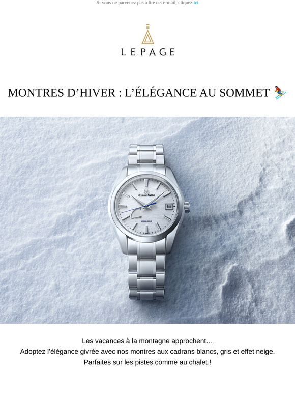 Montres d’Hiver : L’Élégance au Sommet ⛷️