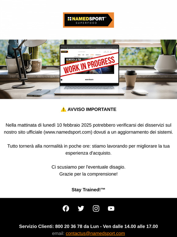 ⚠️ Avviso: possibili disservizi sul sito
