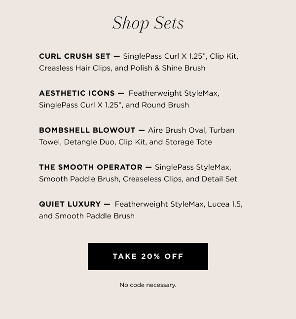 Take 20% OFF