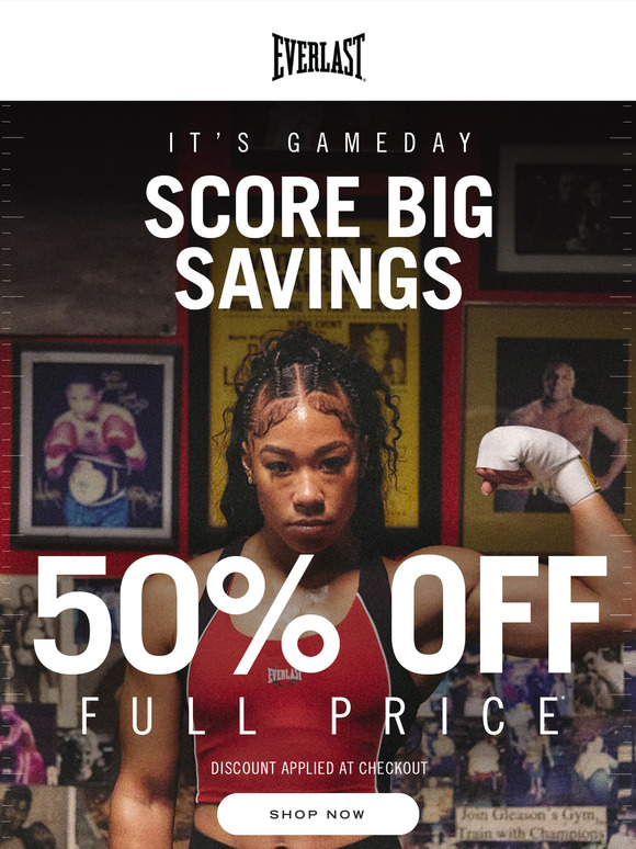 50% Off! Your gameday deal awaits 🏈