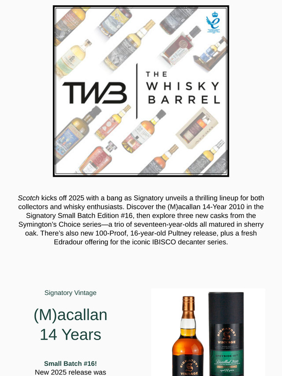 😮 New Mystery (M)acallan! | Plus Symington's Choice Casks💥