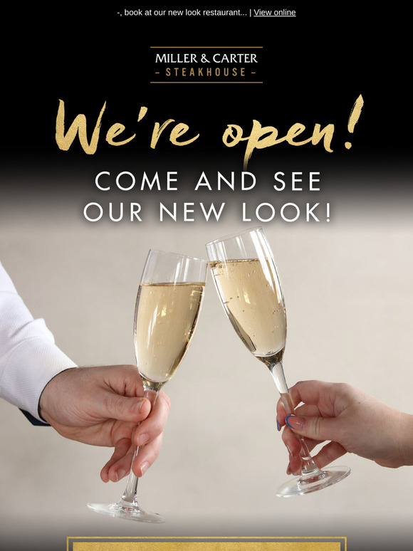 Exciting news! We're back open