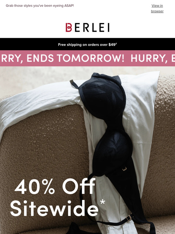 40% OFF today, gone TOMORROW 🫨