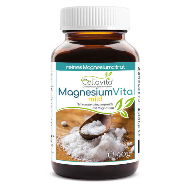 Image of Magnesiumcitrat Vita 'mild' | 90g Pulver im Glas