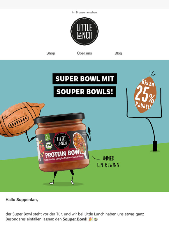 25% Rabatt beim Souper Bowl mit Little Lunch!