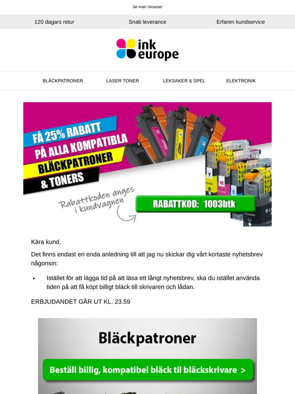 Världens kortaste nyhetsbrev!