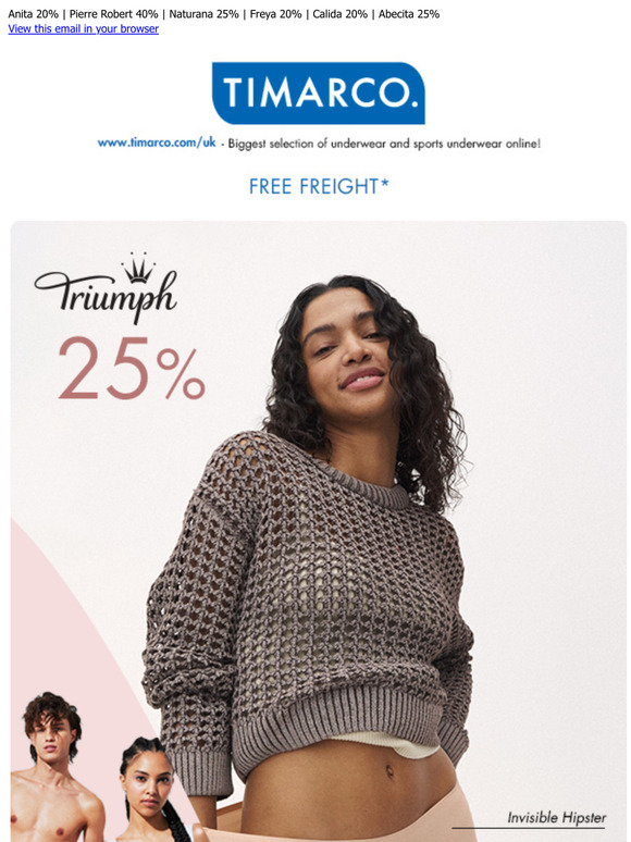 WOW! Sloggi 40% | Triumph 25%