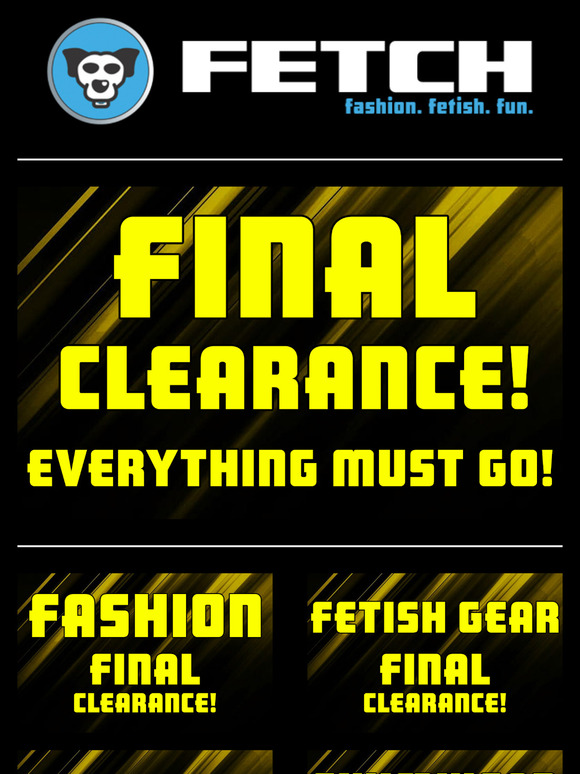 Last Few Days of FINAL CLEARANCE - Stocks are going FAST!