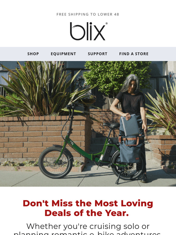 Don't Miss the Valentine's Savings 🚴‍♂️🚴‍♀️