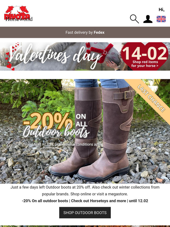 Last days: Outdoorboots Sale ❄ | 14-02 Valentines day at Divoza 💘