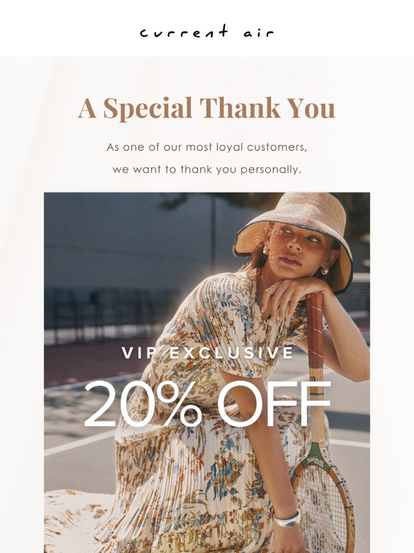 A Special Thank You – 20% Off Code