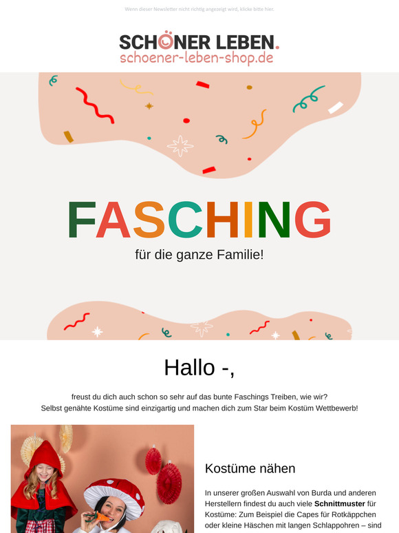 —, Fasching für die ganze Familie 🥳