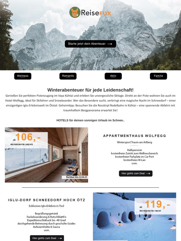 Skispaß, Rodelaction & Iglu-Abenteuer – Ihr Winter wartet!