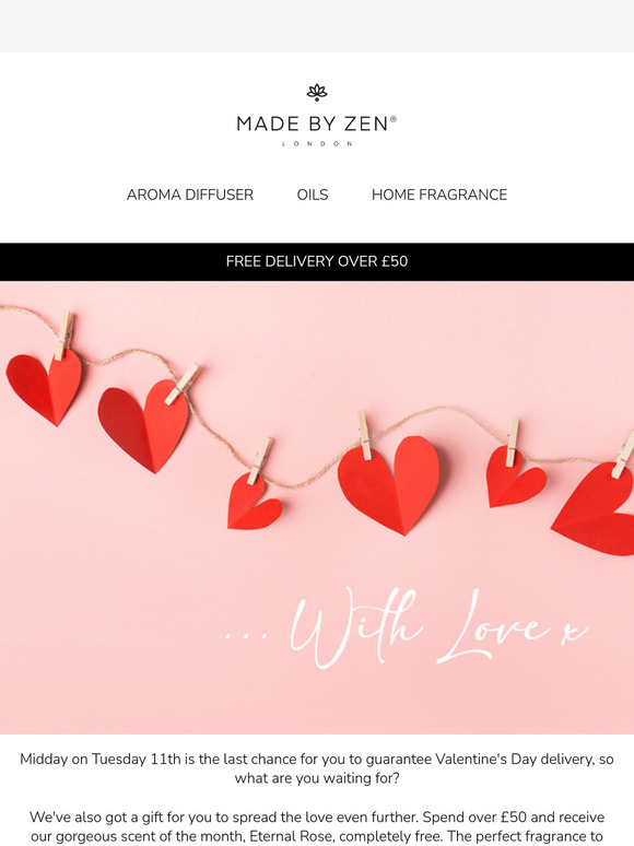 Last Chance For V-Day Delivery ❤️