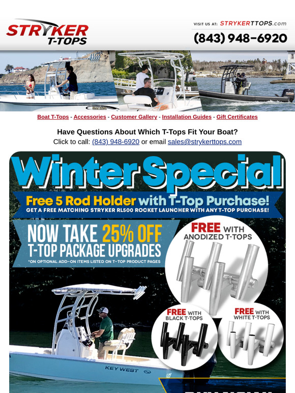 FREE 5 Rod Holder Special!