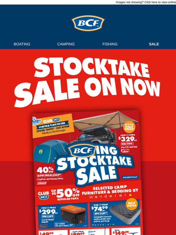 Ready, Set, Stocktake Sale!