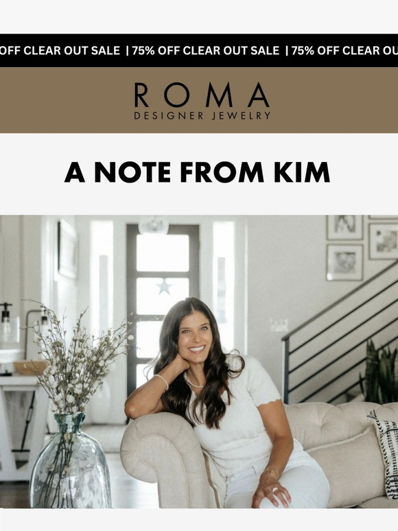 75% Off as We Say Goodbye to Roma Designer Jewelry 💔
