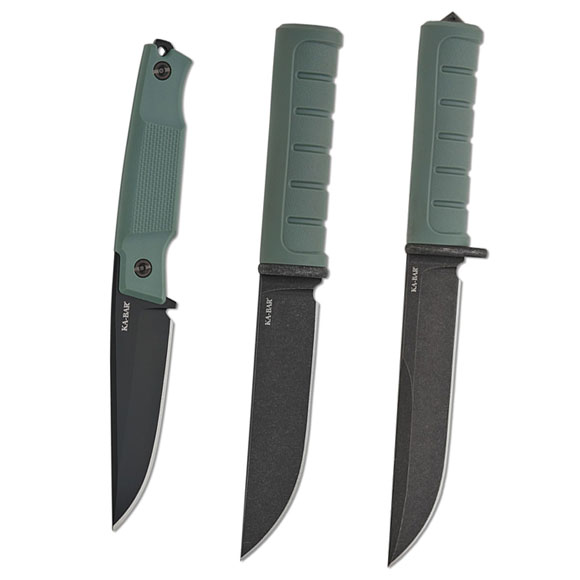 KA-BAR Apex, Dust I, and Dust II Fixed Blades