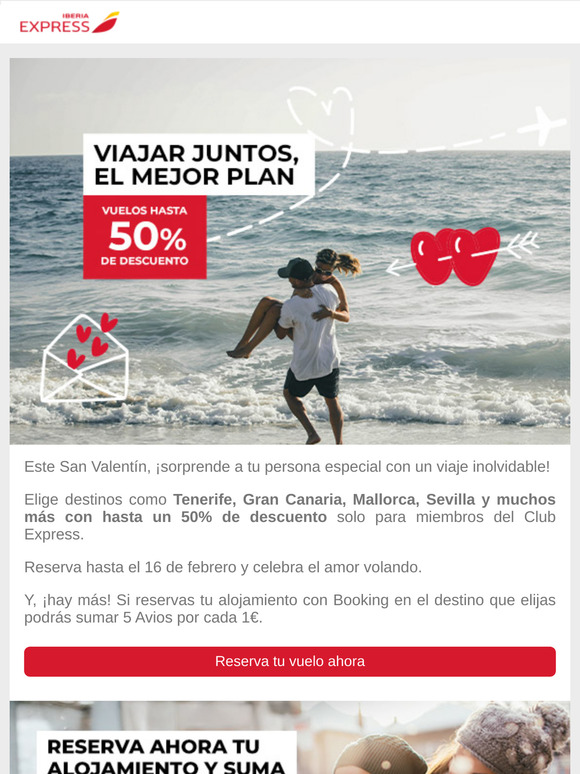 Tus destinos favoritos, juntos. ¡Hasta un 50% de dto!