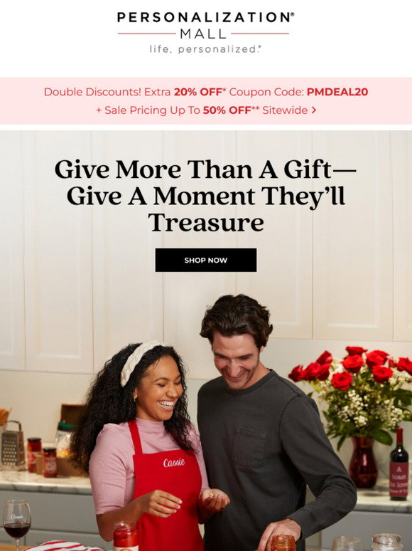 Pmall Personalization Mall: You've Found Savings! Create A Personalized Gift ...